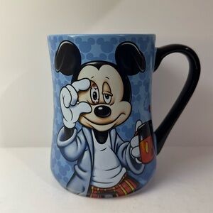 Disney Parks Mickey Mouse "Some Mornings Are Rough!" Ceramic Mug Coffee Cup 18oz